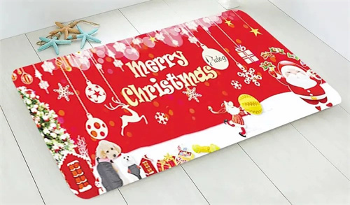 圣诞老人图案簇绒地毯
